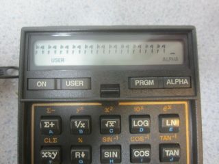 HP - 41CX Rare Vintage Programmable Calculator Great & soft case & batt 4