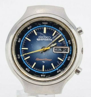 Vintage Seiko 5 Sports Speed Timer Automatic Watch Kanji 7015 - 8000 Jdm G907/91.  2