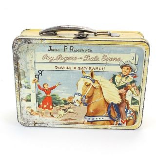 Vintage Roy Rogers And Dale Evans Lunch Box