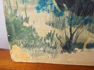 Vtg Signed Doug Wildey 1960s Western Art Gouache Painting Storyboard 11