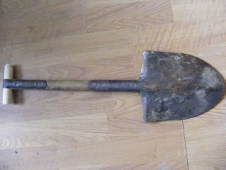Antique Us Army Wwi T - Handle Trench Fox Hole Shovel
