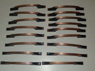 17 Vtg 1964 RD Canada Copper Black Tone Drawer Pulls Cabinet Door Handles 2