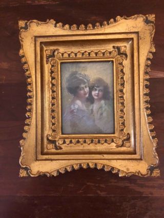 Ww1 Picture Postcard 1918 In A Gold Frame