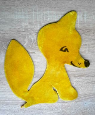 1970 ' s USSR Soviet Estonian INFLATABLE Toy PLUSH Polymer FOX 4