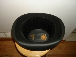 Rare Antique Germany FERD.  KLAN HOF Top Black Cylinder Hat with Box 5