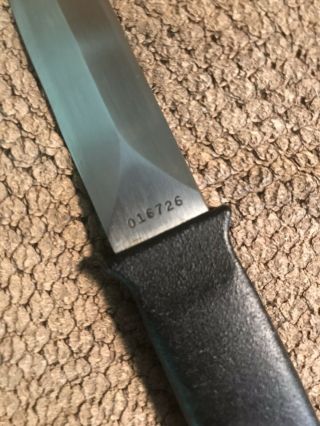 Vintage 1980’s Gerber Guardian Boot Knife,  R.  W.  Loveless Design Leather Sheath 3