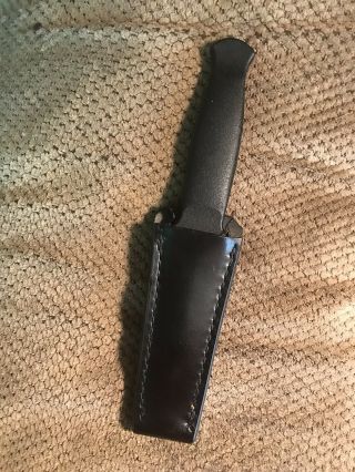 Vintage 1980’s Gerber Guardian Boot Knife,  R.  W.  Loveless Design Leather Sheath 5