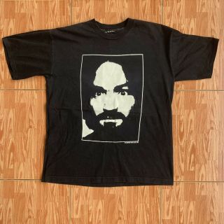 Vintage Shirt Charles Manson 1991 Zooport Riot Gear W.  Axl Rose Wore In Estranged