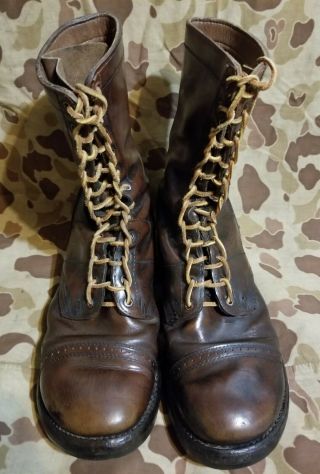 Wwii Impressions Corcoran Us Army Airborne Paratrooper Combat Jump Boots Size 13