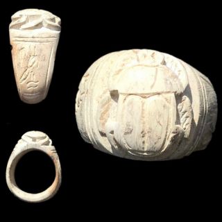 Ancient Egyptian Scarab Ring 300 Bc (3)