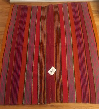 Frazada Manta Vintage Blanket Rug From Peru Bolivia 30,  Years Old Natural Wool