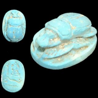 Ancient Egyptian Scarab 300 Bc (4)