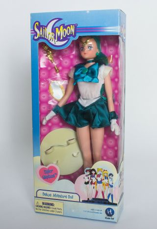 Rare Vtg Sailor Neptune 11.  5” Deluxe Adventure Doll 2001 Sailor Moon Irwin 2001