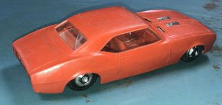 Vintage 1968 Camaro Ss Red Processed Plastics Toy Car 68