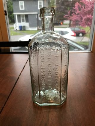 Open Pontil Life Root Mucilage.  Dr J.  Cheever’s Charlestown Mass Antique Bottle.