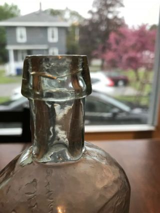 Open Pontil Life Root Mucilage.  Dr J.  Cheever’s Charlestown Mass Antique Bottle. 9