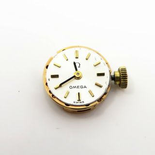 NYJEWEL Omega Ω 14k Yellow Gold Diamond Bracelet Watch Running 2