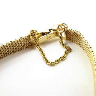 NYJEWEL Omega Ω 14k Yellow Gold Diamond Bracelet Watch Running 6