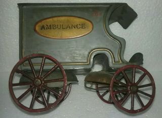 Vintage Kingsbury 1890 - 1910 Very Rare Ambulance Keywind -