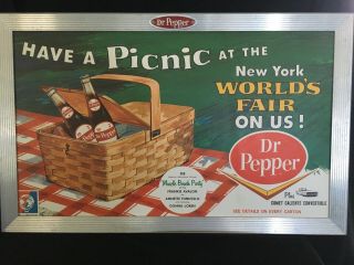 Vintage Custom Made Dr.  Pepper Advertisement