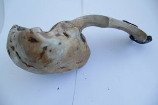 Vintage Swedish Birch Burl wooden bowl ladle hand carved Kuksa 2