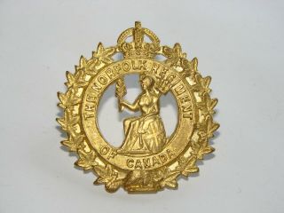 Canada Pre Ww2 Cap Badge The Norfolk Regiment 1928 - 1936