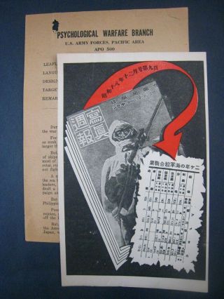 World War Ii Propaganda Leaflet.  