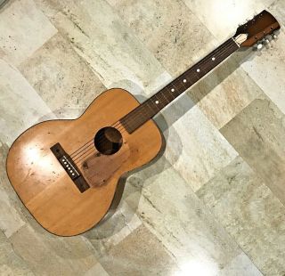 Vintage 1960s Kay Plains Special K5113 Acoustic Guitar W/ 3 - Bolt Removable Neck
