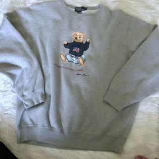 Vintage 90s Polo Bear Sweatshirt By Ralph Lauren Xl
