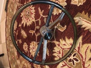 Vintage 1966 Pontiac Steering Wheel 5