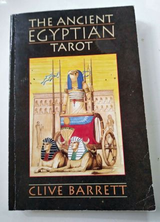 The Ancient Egyptian Tarot Clive Barrett Book Only No Cards