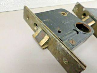 2 Vintage Yale Mortise Lock Cases Left Hand 2