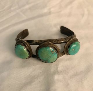 Vintage Navajo Sterling & Turquoise Bracelet