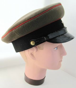 Russian Soviet RKKA Red Army Tankman Officer rare visor cap M1943 3