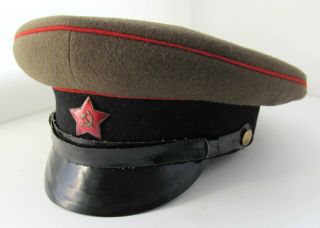 Russian Soviet RKKA Red Army Tankman Officer rare visor cap M1943 6