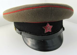 Russian Soviet RKKA Red Army Tankman Officer rare visor cap M1943 7