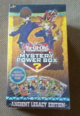 Rare 2018 Yugioh Mystery Power Box 5 Booster Packs Ancient Legacy Edition