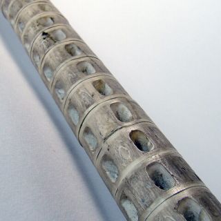 Hand - carved Walking Stick with Sterling Silver Top - 1890 ' s 4