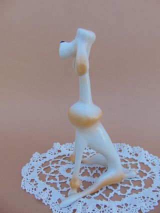 Vintage Porcelain Hungarian Hollohaza ART DECO POODLE DOG Handpainted 6