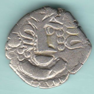 Ancient India 3/4 Century Indo Sassanian Empire Silver Drachm Rare Coin