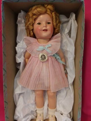 Shirley Temple Ideal 18 " Composition Doll 1934 Stored For 85 Years