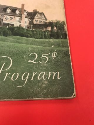 Vintage Golf Memorabilia / Baltusrol Golf Club Official Program / September 1926 3