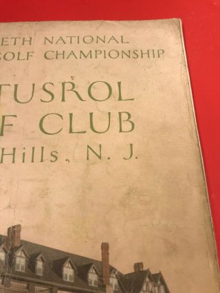 Vintage Golf Memorabilia / Baltusrol Golf Club Official Program / September 1926 4