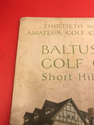 Vintage Golf Memorabilia / Baltusrol Golf Club Official Program / September 1926 5