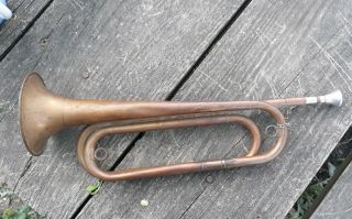 Wwi Ww2 Bugle Us Regulation Brass Musical Horn Instrument Boy Scouts