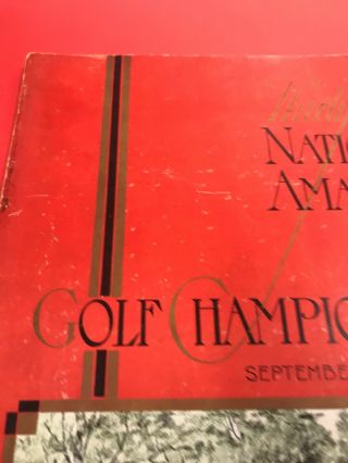 Vintage Golf Memorabilia/ 36th National Amateur Golf Championship September 1932 5