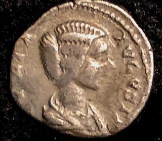 Julia Domna 196 - 211ad Ancient Roman Silver Denarius Venvs Felix 2.  8g