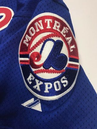 Montreal Expos Vintage Team Game Issued Mesh Jersey Size Large 2 4