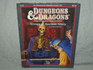 D&d 1st Edition Adventure Module - X13 Crown Of Ancient Glory (very Rare)