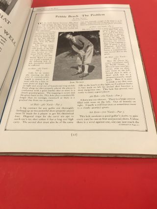 Vintage Golf Memorabilia / Del Monte 33rd Golf Championship / Pebble Beach 1929 8